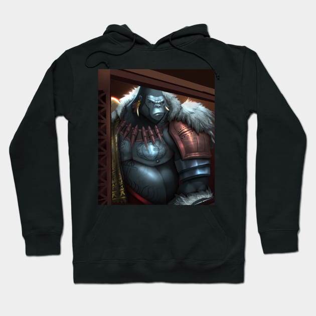 Man in The Mirror Collection - Primate King Version Hoodie by Beckley Art